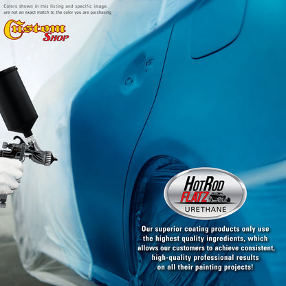 Cobra Blue Metallic - Hot Rod Flatz Flat Matte Satin Urethane Auto Paint - Paint Quart Only Coating