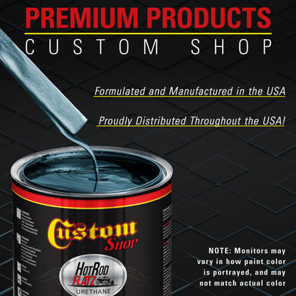 Slate Blue Metallic - Hot Rod Flatz Flat Matte Satin Urethane Auto Paint - Paint Gallon Only Coating
