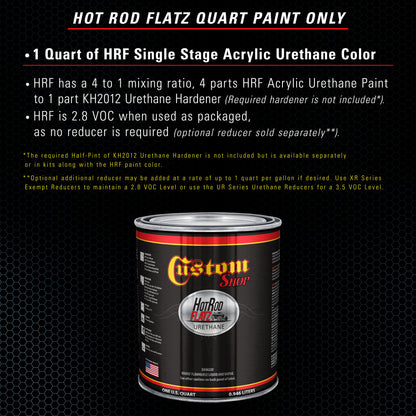 Slate Blue Metallic - Hot Rod Flatz Flat Matte Satin Urethane Auto Paint - Paint Quart Only Coating