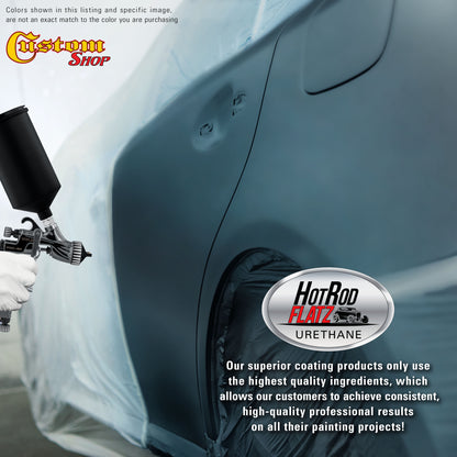 Slate Blue Metallic - Hot Rod Flatz Flat Matte Satin Urethane Auto Paint - Paint Quart Only Coating