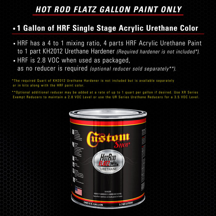 Nightwatch Blue Metallic - Hot Rod Flatz Flat Matte Satin Urethane Auto Paint - Paint Gallon Only - Professional Low Sheen Automotive, Car Truck Coating, 4:1 Mix Ratio