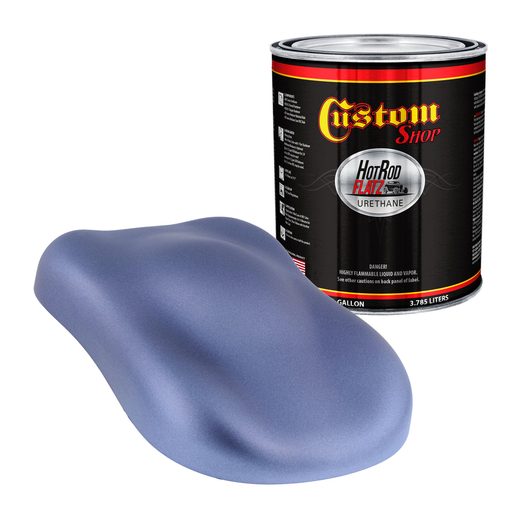 Astro Blue Metallic - Hot Rod Flatz Flat Matte Satin Urethane Auto Paint - Paint Gallon Only Coating