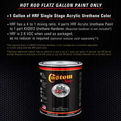 Astro Blue Metallic - Hot Rod Flatz Flat Matte Satin Urethane Auto Paint - Paint Gallon Only Coating