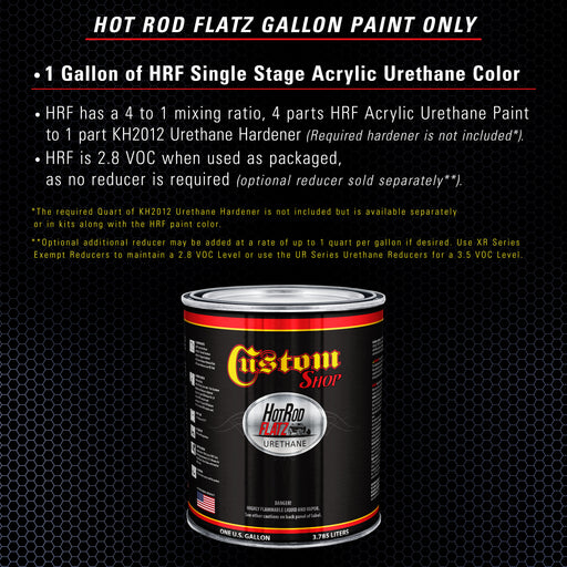 Astro Blue Metallic - Hot Rod Flatz Flat Matte Satin Urethane Auto Paint - Paint Gallon Only - Professional Low Sheen Automotive, Car Truck Coating, 4:1 Mix Ratio