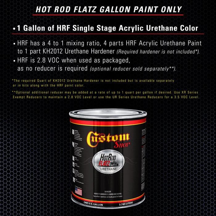 Astro Blue Metallic - Hot Rod Flatz Flat Matte Satin Urethane Auto Paint - Paint Gallon Only - Professional Low Sheen Automotive, Car Truck Coating, 4:1 Mix Ratio