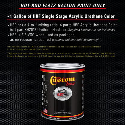 Ice Blue Metallic - Hot Rod Flatz Flat Matte Satin Urethane Auto Paint - Paint Gallon Only Coating