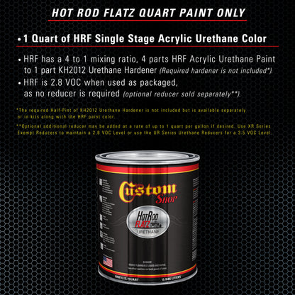 Ice Blue Metallic - Hot Rod Flatz Flat Matte Satin Urethane Auto Paint - Paint Quart Only Coating, 4:1