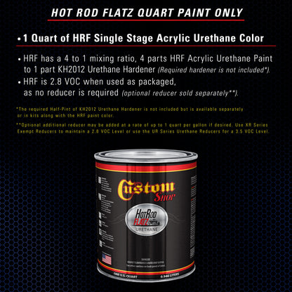 Cosmic Blue Metallic - Hot Rod Flatz Flat Matte Satin Urethane Auto Paint - Paint Quart Only Coating