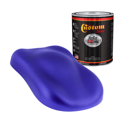 Indigo Blue Metallic - Hot Rod Flatz Flat Matte Satin Urethane Auto Paint - Paint Quart Only Coating