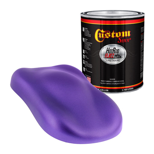 Plum Crazy Metallic - Hot Rod Flatz Flat Matte Satin Urethane Auto Paint - Paint Gallon Only - Professional Low Sheen Automotive, Car Truck Coating, 4:1 Mix Ratio