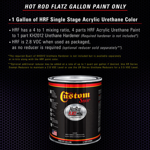 Plum Crazy Metallic - Hot Rod Flatz Flat Matte Satin Urethane Auto Paint - Paint Gallon Only - Professional Low Sheen Automotive, Car Truck Coating, 4:1 Mix Ratio