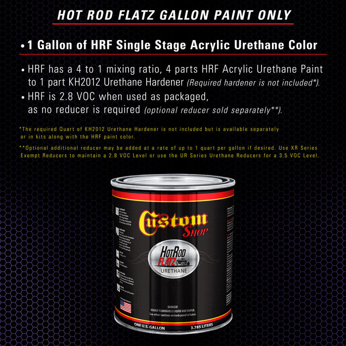 Plum Crazy Metallic - Hot Rod Flatz Flat Matte Satin Urethane Auto Paint - Paint Gallon Only - Professional Low Sheen Automotive, Car Truck Coating, 4:1 Mix Ratio