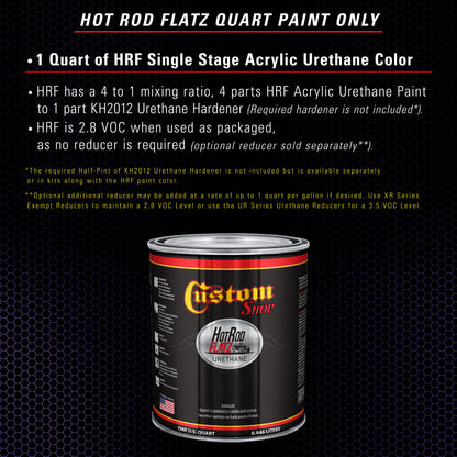 Plum Crazy Metallic - Hot Rod Flatz Flat Matte Satin Urethane Auto Paint - Paint Quart Only Coating