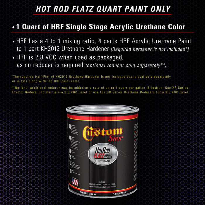 Plum Crazy Metallic - Hot Rod Flatz Flat Matte Satin Urethane Auto Paint - Paint Quart Only - Professional Low Sheen Automotive, Car Truck Coating, 4:1 Mix Ratio