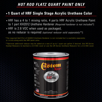 Sapphire Blue Metallic - Hot Rod Flatz Flat Matte Satin Urethane Auto Paint - Paint Quart Only