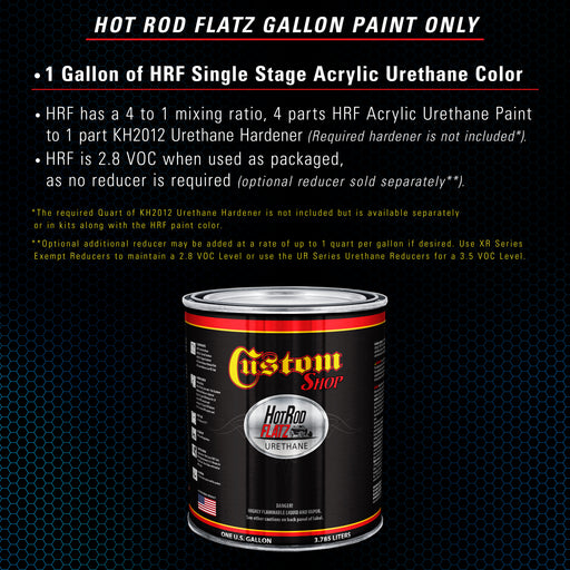 Cruise Night Blue Metallic - Hot Rod Flatz Flat Matte Satin Urethane Auto Paint - Paint Gallon Only - Professional Low Sheen Automotive, Car Truck