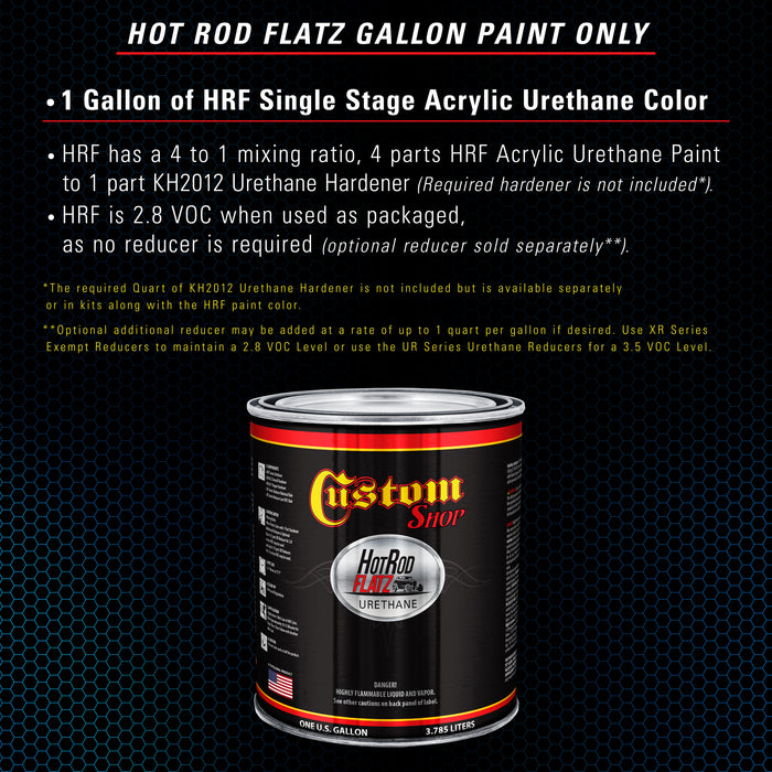 Cruise Night Blue Metallic - Hot Rod Flatz Flat Matte Satin Urethane Auto Paint - Paint Gallon Only - Professional Low Sheen Automotive, Car Truck