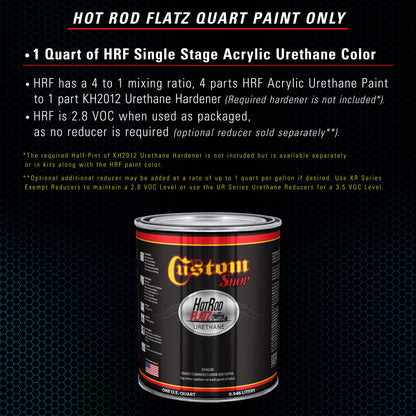 Cruise Night Blue Metallic - Hot Rod Flatz Flat Matte Satin Urethane Auto Paint - Paint Quart Only