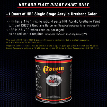 Daytona Blue Metallic - Hot Rod Flatz Flat Matte Satin Urethane Auto Paint - Paint Quart Only Coating