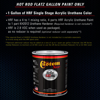 Burn Out Blue Metallic - Hot Rod Flatz Flat Matte Satin Urethane Auto Paint - Paint Gallon Only