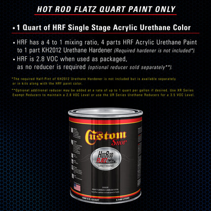 Burn Out Blue Metallic - Hot Rod Flatz Flat Matte Satin Urethane Auto Paint - Paint Quart Only