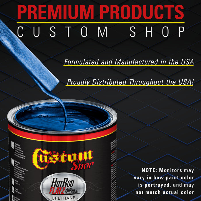 Blue Pearl - Hot Rod Flatz Flat Matte Satin Urethane Auto Paint - Paint Gallon Only - Professional Low Sheen Automotive, Car Truck Coating, 4:1 Mix Ratio