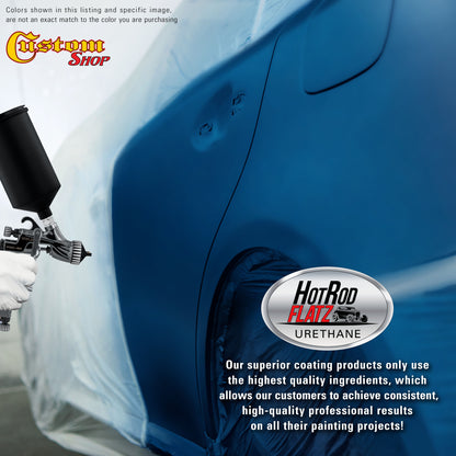 Fiji Blue Metallic - Hot Rod Flatz Flat Matte Satin Urethane Auto Paint - Paint Gallon Only Coating