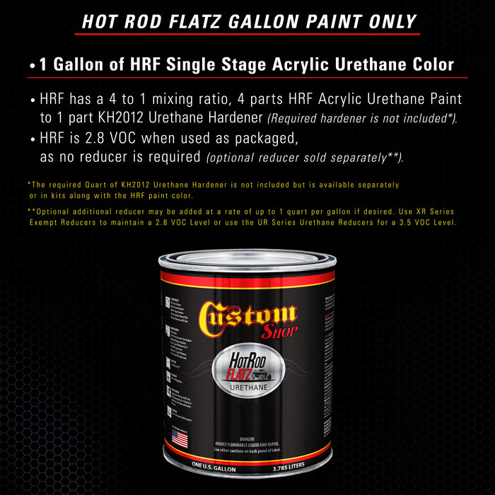 Dark Midnight Blue Pearl - Hot Rod Flatz Flat Matte Satin Urethane Auto Paint - Paint Gallon Only - Professional Low Sheen Automotive, Car Truck Coating, 4:1 Mix Ratio