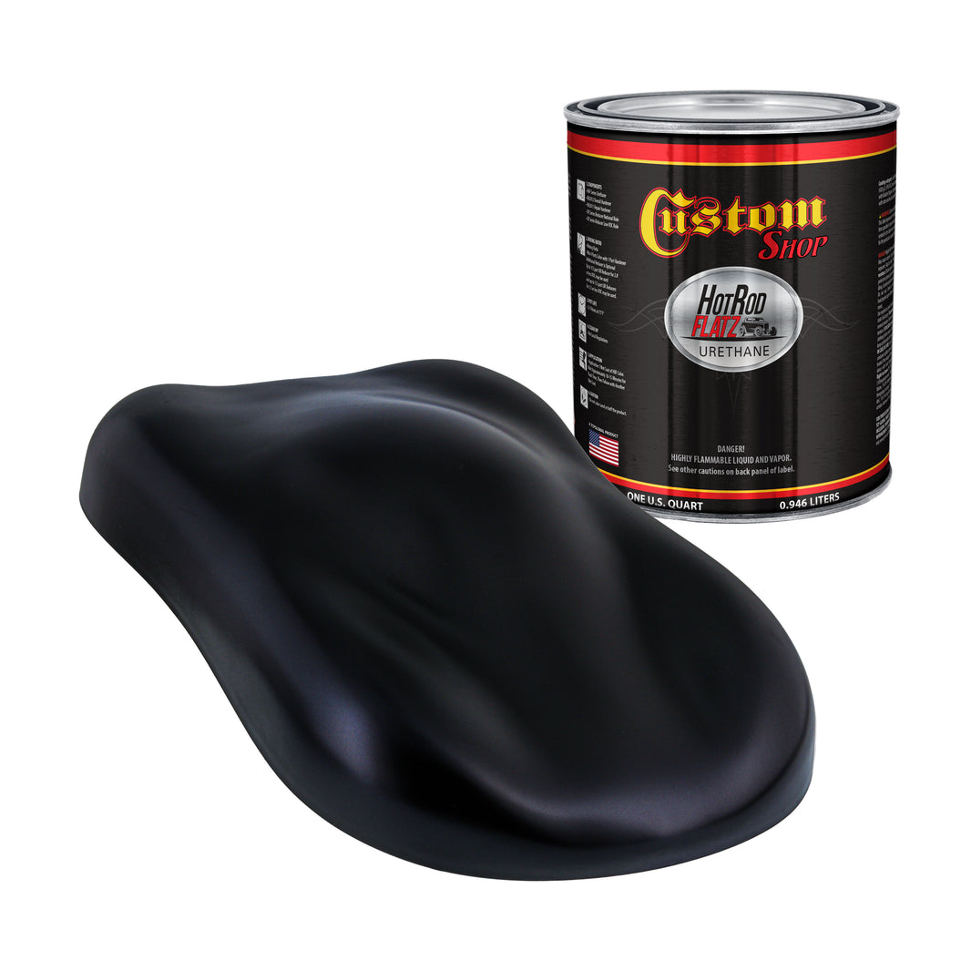 Dark Midnight Blue Pearl - Hot Rod Flatz Flat Matte Satin Urethane Auto Paint - Paint Quart Only