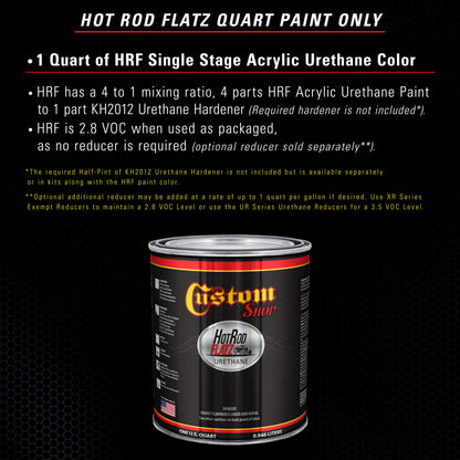 Dark Midnight Blue Pearl - Hot Rod Flatz Flat Matte Satin Urethane Auto Paint - Paint Quart Only