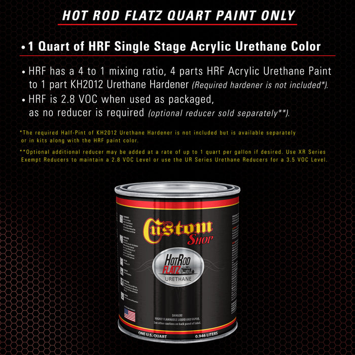 Carnival Red Pearl - Hot Rod Flatz Flat Matte Satin Urethane Auto Paint - Paint Quart Only - Professional Low Sheen Automotive, Car Truck Coating, 4:1 Mix Ratio