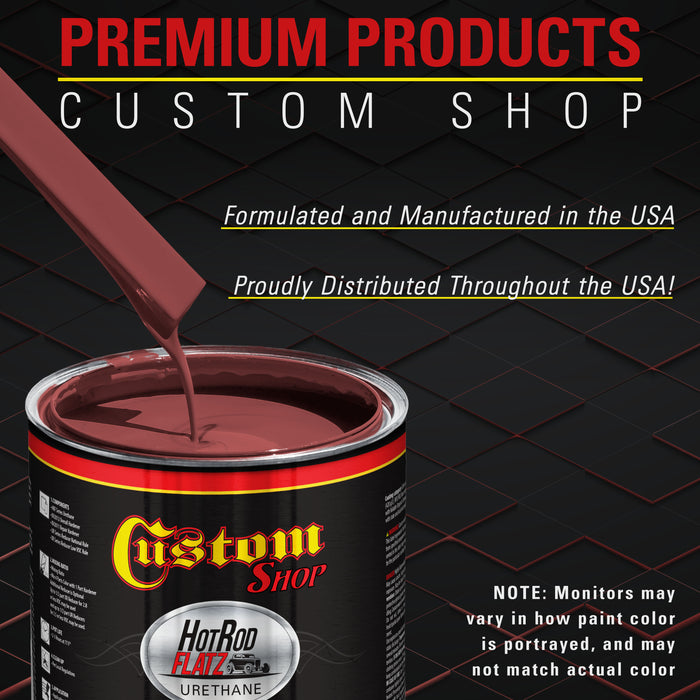 Carnival Red Pearl - Hot Rod Flatz Flat Matte Satin Urethane Auto Paint - Paint Quart Only - Professional Low Sheen Automotive, Car Truck Coating, 4:1 Mix Ratio