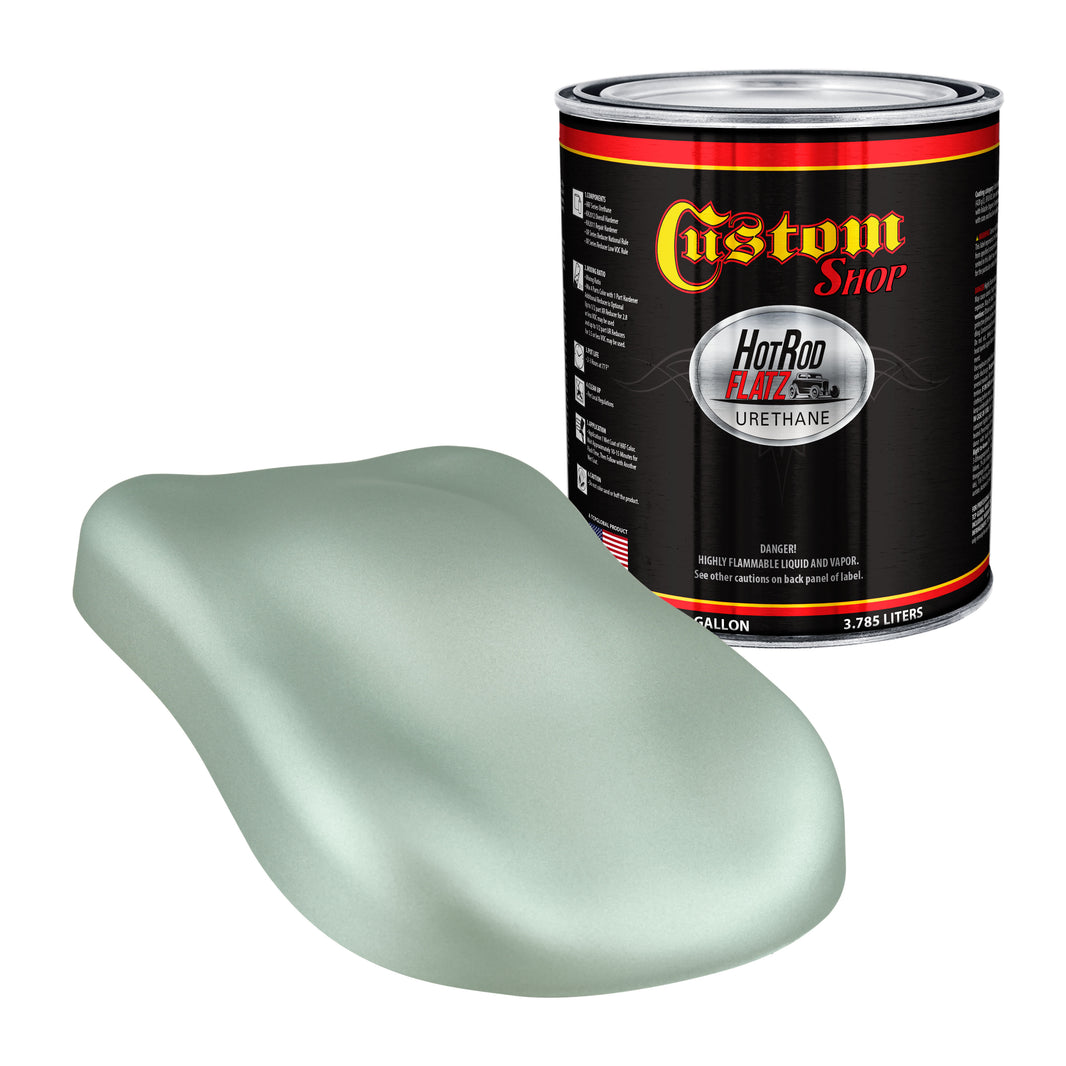 Frost Green Metallic - Hot Rod Flatz Flat Matte Satin Urethane Auto Paint - Paint Gallon Only Coating
