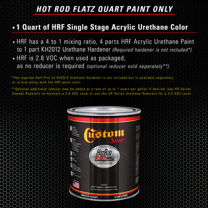 Frost Green Metallic - Hot Rod Flatz Flat Matte Satin Urethane Auto Paint - Paint Quart Only Coating