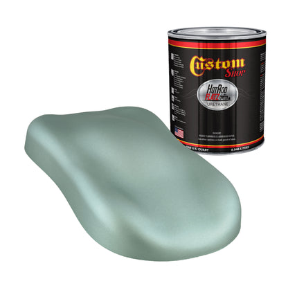 Silver Aqua Metallic - Hot Rod Flatz Flat Matte Satin Urethane Auto Paint - Paint Quart Only Coating