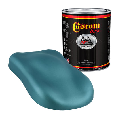 Gulfstream Aqua Metallic - Hot Rod Flatz Flat Matte Satin Urethane Auto Paint - Paint Gallon Only
