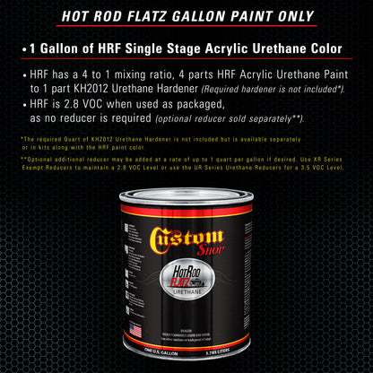 Gulfstream Aqua Metallic - Hot Rod Flatz Flat Matte Satin Urethane Auto Paint - Paint Gallon Only