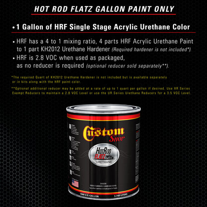 Dark Turquoise Metallic - Hot Rod Flatz Flat Matte Satin Urethane Auto Paint - Paint Gallon Only