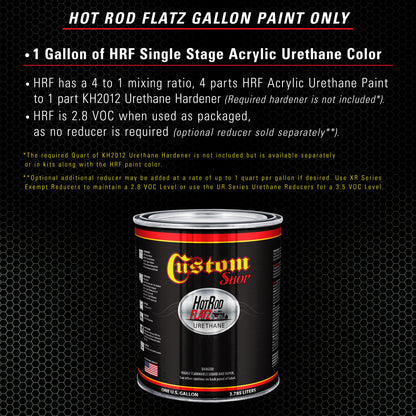 Sage Green Metallic - Hot Rod Flatz Flat Matte Satin Urethane Auto Paint - Paint Gallon Only Coating