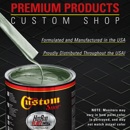 Sage Green Metallic - Hot Rod Flatz Flat Matte Satin Urethane Auto Paint - Paint Quart Only Coating