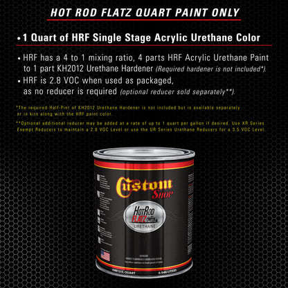 Slate Green Metallic - Hot Rod Flatz Flat Matte Satin Urethane Auto Paint - Paint Quart Only Coating