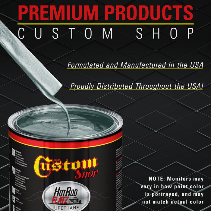 Steel Gray Metallic - Hot Rod Flatz Flat Matte Satin Urethane Auto Paint - Paint Gallon Only - Professional Low Sheen Automotive, Car Truck Coating, 4:1 Mix Ratio