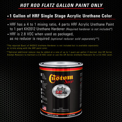 Fern Green Metallic - Hot Rod Flatz Flat Matte Satin Urethane Auto Paint - Paint Gallon Only Coating