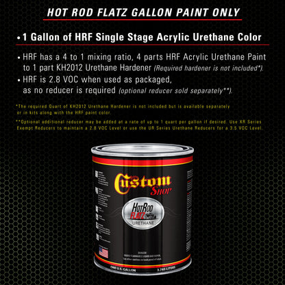 Medium Green Metallic - Hot Rod Flatz Flat Matte Satin Urethane Auto Paint - Paint Gallon Only
