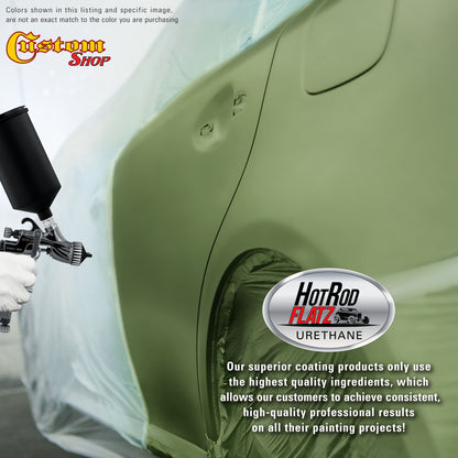 Medium Green Metallic - Hot Rod Flatz Flat Matte Satin Urethane Auto Paint - Paint Quart Only Coating