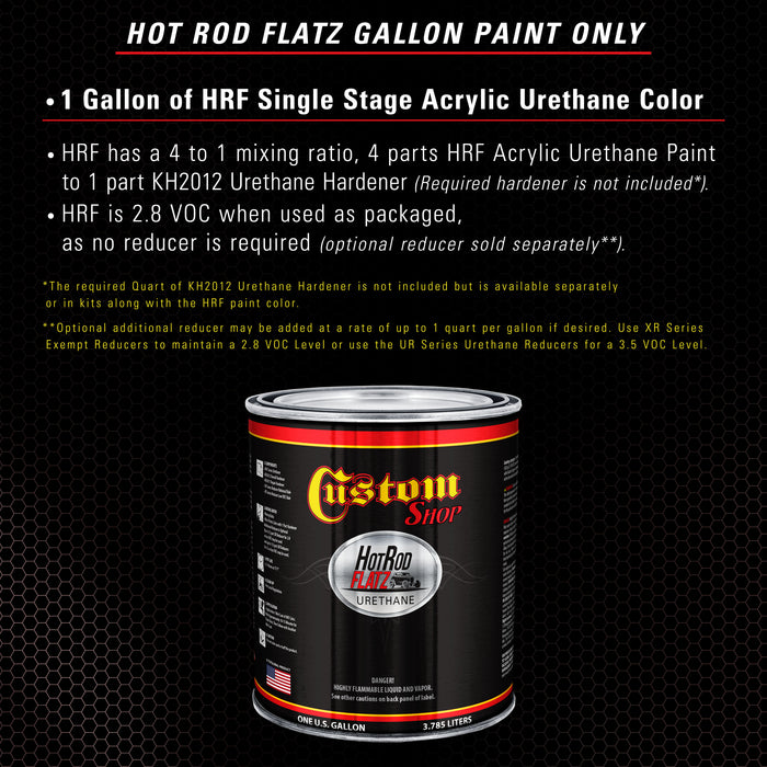 Vintage Burgundy Pearl - Hot Rod Flatz Flat Matte Satin Urethane Auto Paint - Paint Gallon Only - Professional Low Sheen Automotive, Car Truck Coating, 4:1 Mix Ratio