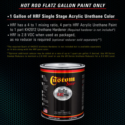 Teal Green Metallic - Hot Rod Flatz Flat Matte Satin Urethane Auto Paint - Paint Gallon Only Coating