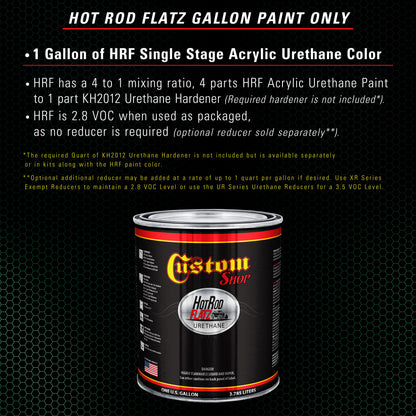 Emerald Green Metallic - Hot Rod Flatz Flat Matte Satin Urethane Auto Paint - Paint Gallon Only