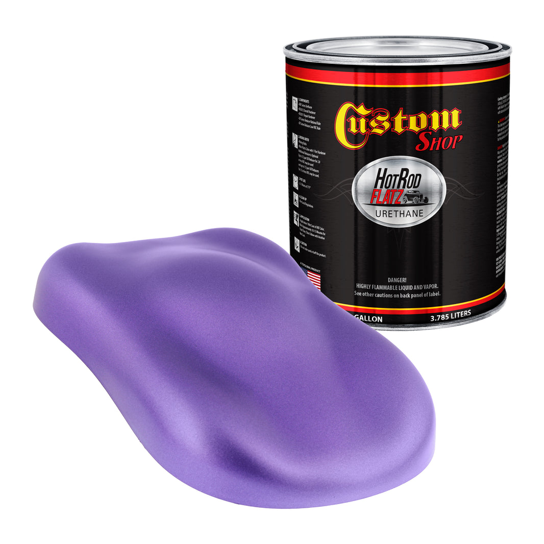 Plum Crazy Metallic - Hot Rod Flatz Flat Matte Satin Urethane Auto Paint - Paint Gallon Only Coating