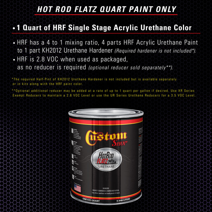 Plum Crazy Metallic - Hot Rod Flatz Flat Matte Satin Urethane Auto Paint - Paint Quart Only - Professional Low Sheen Automotive, Car Truck Coating, 4:1 Mix Ratio